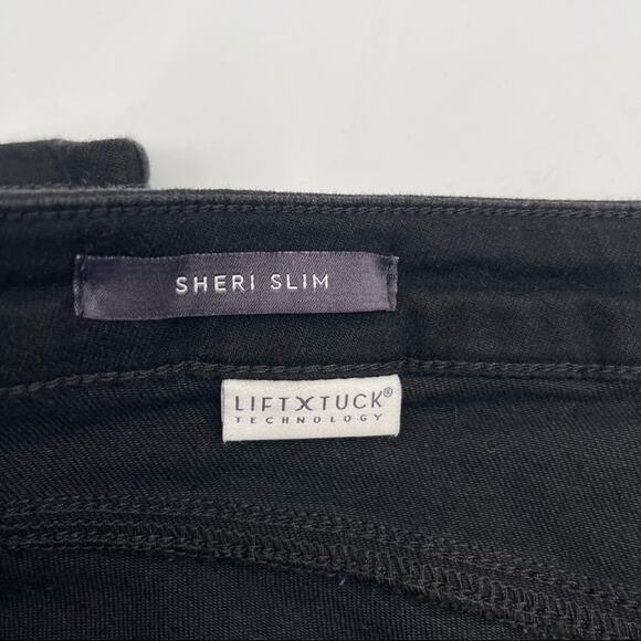 NYDJ Not Your Daughters Jeans Denim Sheri Slim Lift & Tuck Black NWT Size 6 - Picture 5 of 14